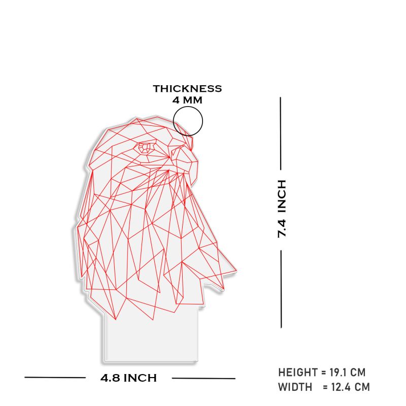 Eagle Led Night Lamp with Multicolored Light for Hoom Decor Lamp